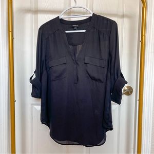 Torrid Harper Georgette Pullover 3/4 Sleeve Blouse Women’s Size 00